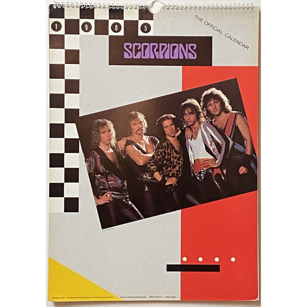Scorpions Vintage Calendars - 1985 and 1993 - 1985 - Music Memorabilia