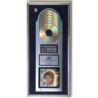 Shania Twain The Woman In Me CRIA 6x Platinum Album Award