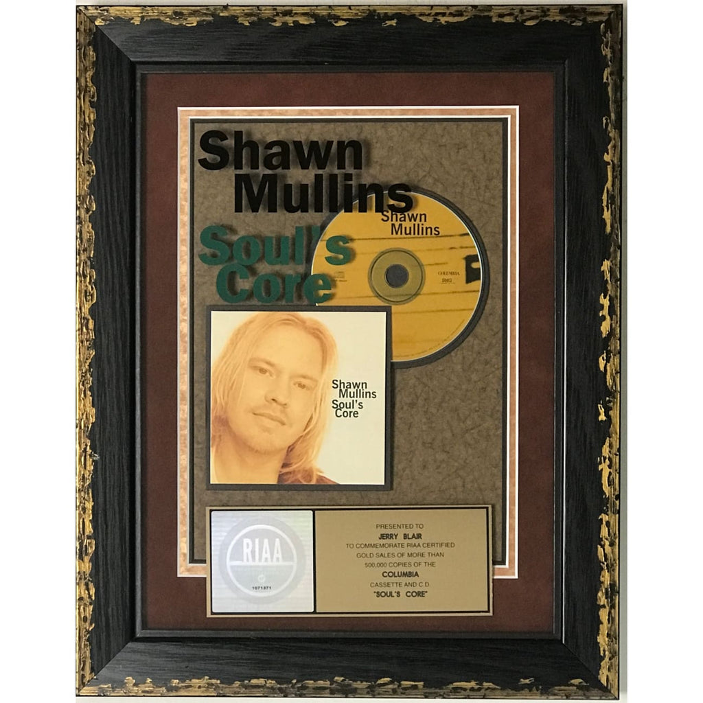 musicgoldmine.com - Shawn Mullins Soul's Core RIAA Gold Album