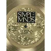 Simple Minds Once Upon A Time RIAA Gold LP Award - Record Award