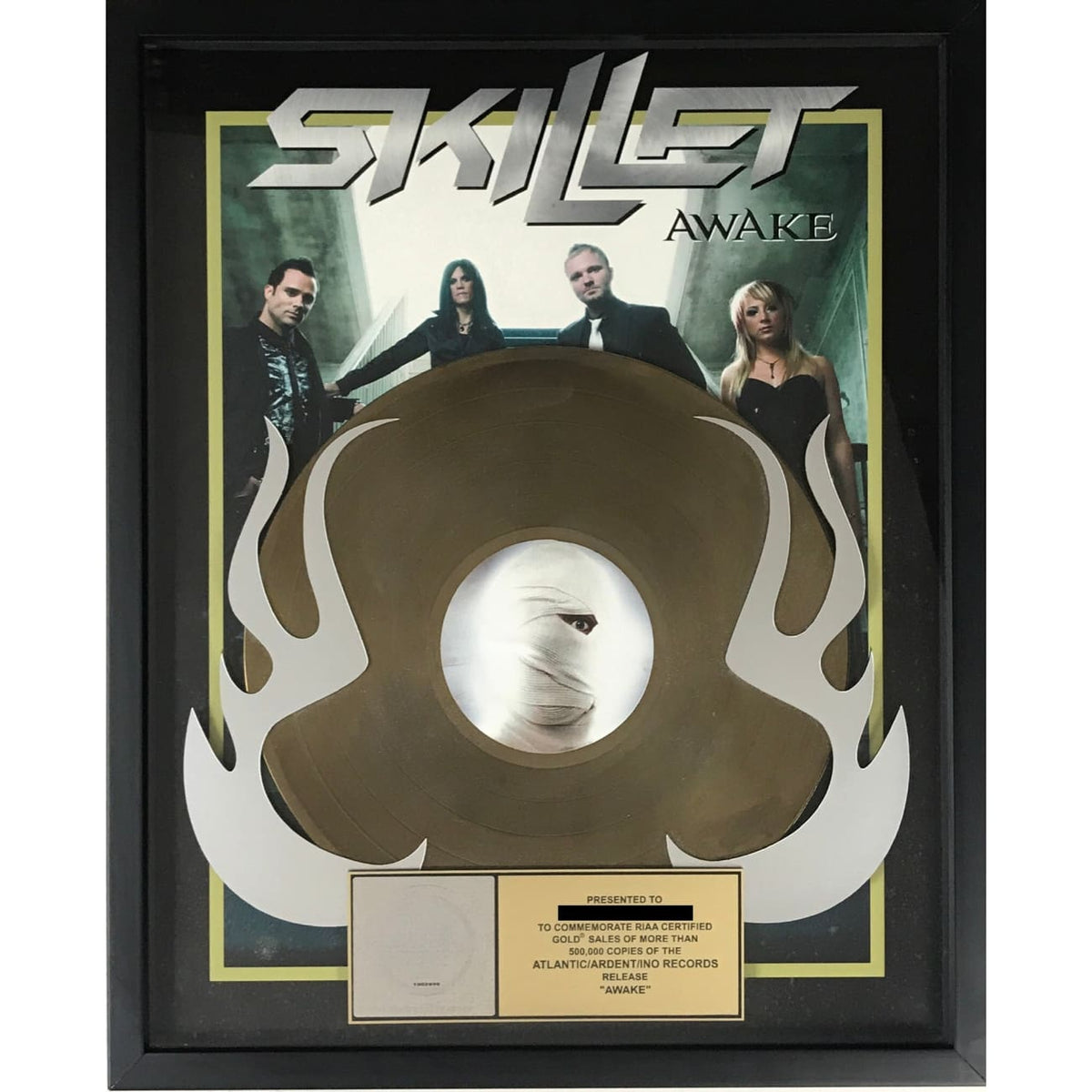 Awake Cd musicgoldmine.com - Skillet Awake RIAA Gold Album Award – MusicGoldmine.com