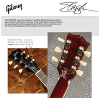 Slash Guns N Roses Gibson® Les Paul Gold Burst Mini Guitar Replica - Miniatures