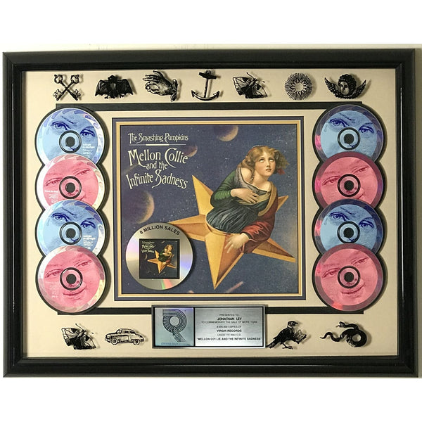 Smashing Pumpkins Mellon Collie... RIAA 8x Multi-Platinum Album Award - Record Award