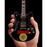 Soundgarden logo Chris Cornell Signature Hollow Body Mini Guitar Replica - Miniatures