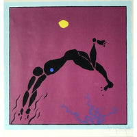 Steve Winwood Arc Of A Diver 1980 Alt Artwork signed by artist Tony Wright - Music Memorabilia