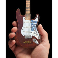 Stevie Ray Vaughan Distressed SRV Lenny Custom Fender Strat Mini Guitar Replica - Miniatures