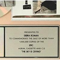 Stevie Ray Vaughan The Sky Is Crying RIAA Platinum Album Award - Record Award