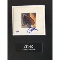 Sting Autographed Cd Collage W/psa Coa