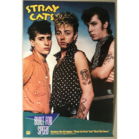 Stray Cats Built For Speed 1983 Promo Poster