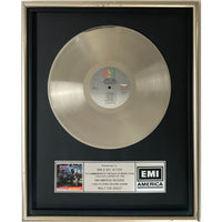 Stray Cats Built For Speed EMI label platinum award to Setzers - Record Award