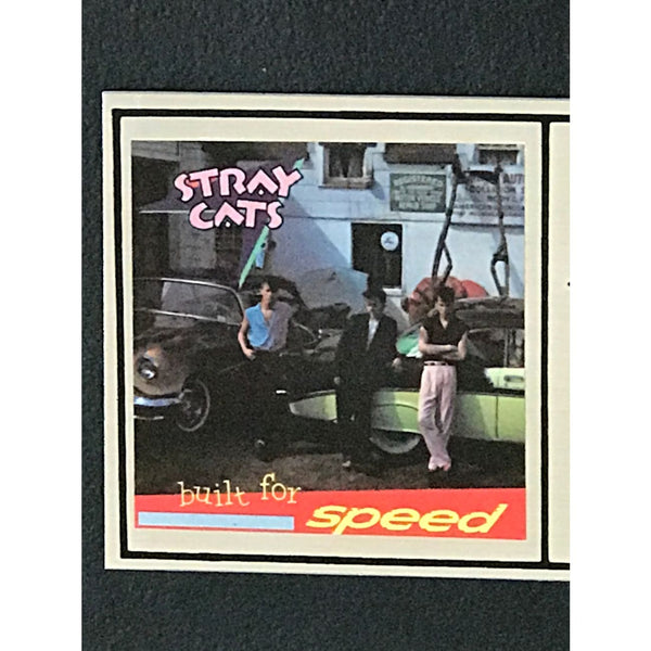Stray Cats Built For Speed EMI label platinum award to Setzers