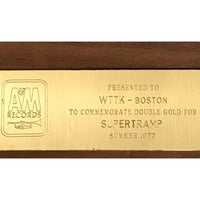 Supertramp 1977 A&M label award - Record Award