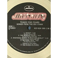 Tears For Fears Songs From The Big Chair RIAA 4x Multi-Platinum Album Award - Record Award