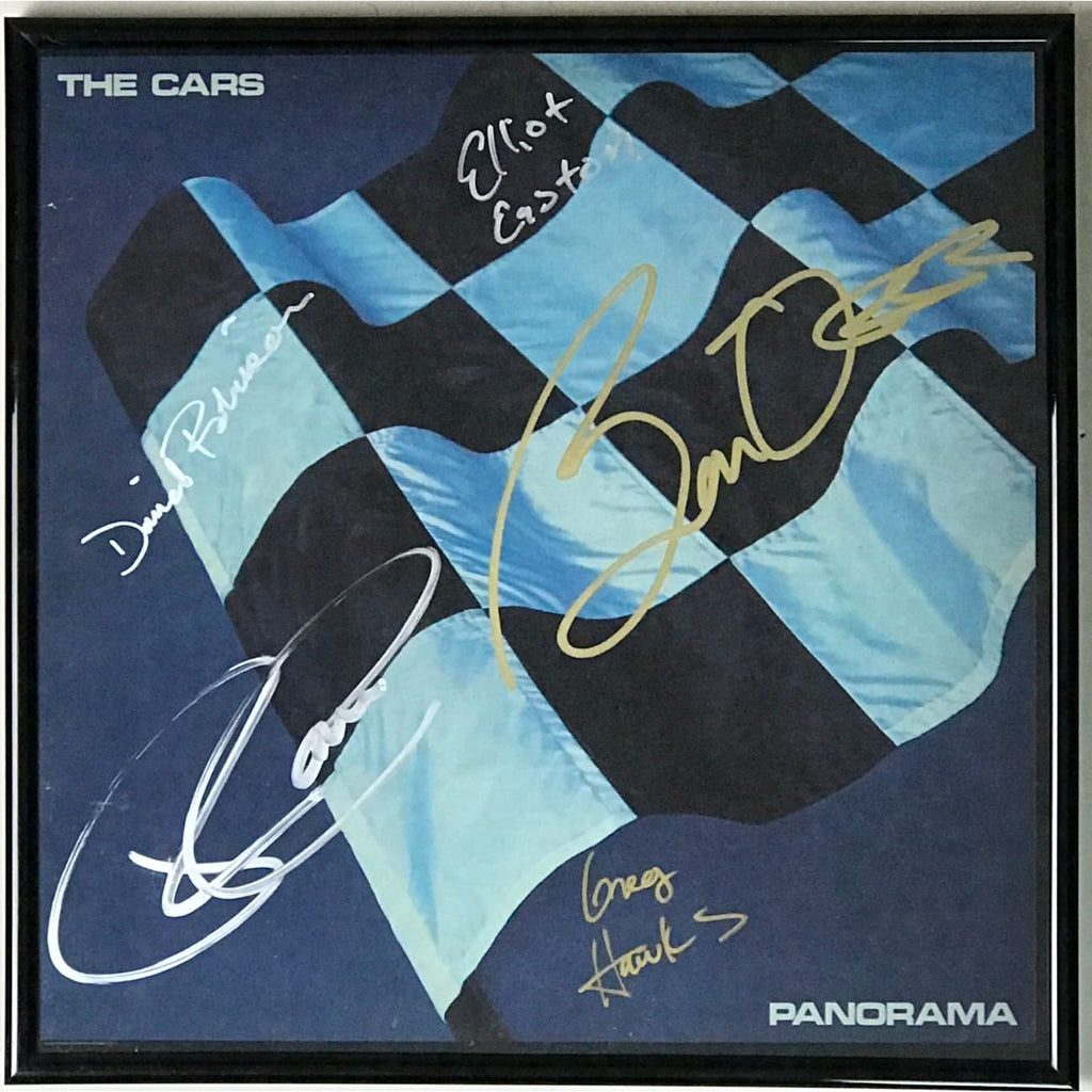 The Cars Panorama album signed by Ocasek Orr Easton Hawkes