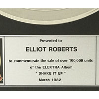 The Cars Shake It Up CRIA Platinum Award - Record Award