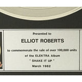 The Cars Shake It Up CRIA Platinum Award - Record Award
