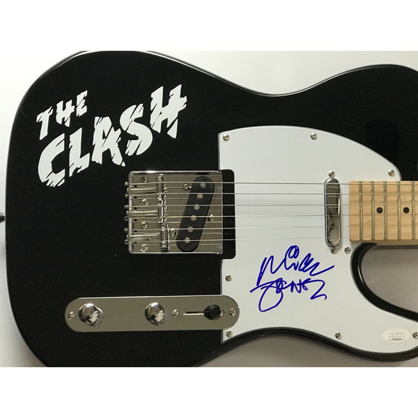 The Clash Mick Jones Signed Logo Guitar w/JSA COA - Guitar