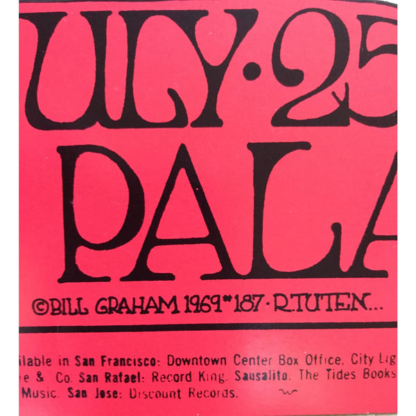 The Doors Cow Palace Concert Poster 1969 - 2nd Printing – MusicGoldmine.com