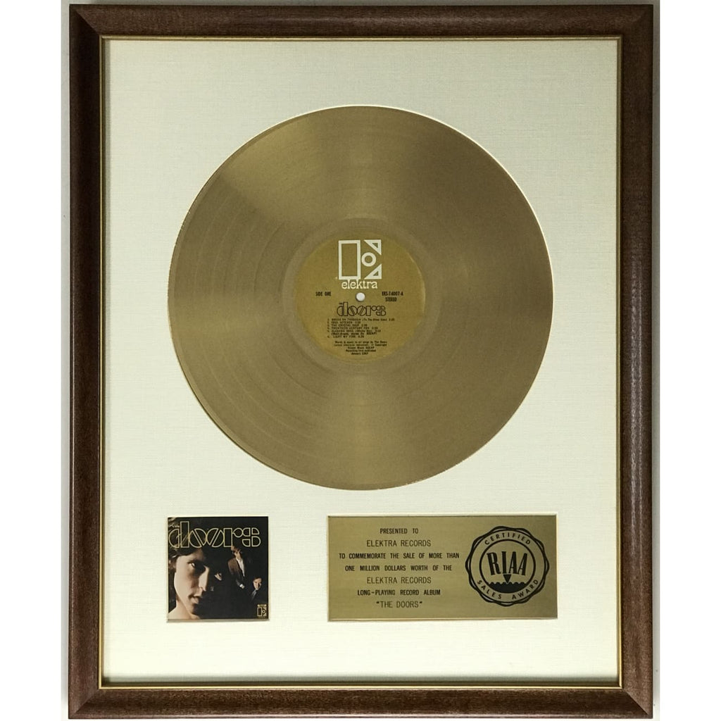 The Doors debut RIAA Gold LP Award - RARE – MusicGoldmine.com