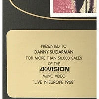 The Doors Live In Europe 1968 RIAA Gold Video Award - Record Award