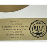 The Doors Strange Days RIAA Gold LP Award - RARE - Record Award