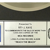 The Fixx Reach The Beach RIAA Platinum LP Award - Record Award