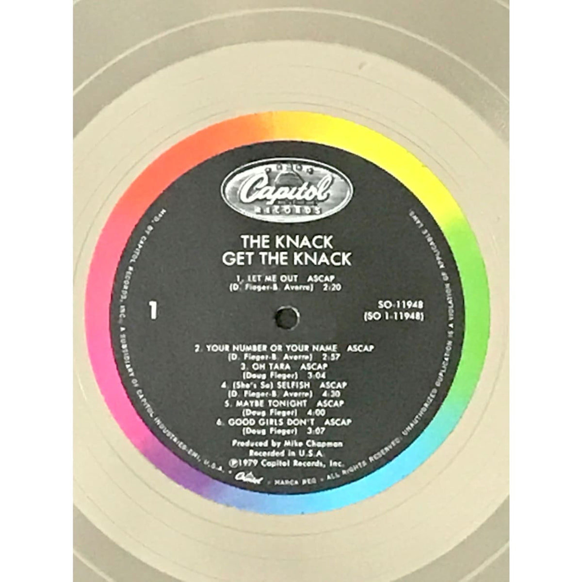 musicgoldmine.com - The Knack Get The Knack Capitol Records label award ...