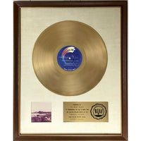 The Moody Blues Seventh Sojourn White Matte RIAA Gold LP Award presented to The Moody Blues - RARE - Record Award