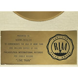 The O’Jays Love Train White Matte RIAA Gold 45 Award - RARE - Record Award