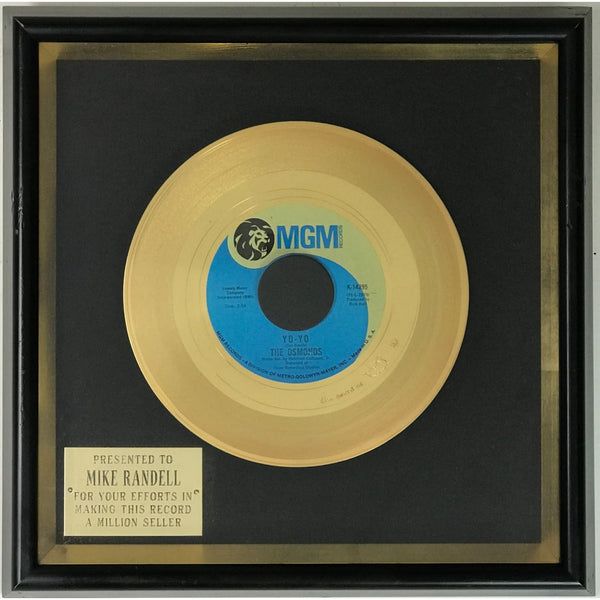 The Osmonds Yo-Yo 1972 Disc Award Ltd - RARE - Record Award