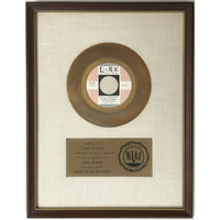 The Royal Guardsmen Snoopy Vs. The Red Baron White Matte RIAA Gold 45 Award - RARE - Record Award