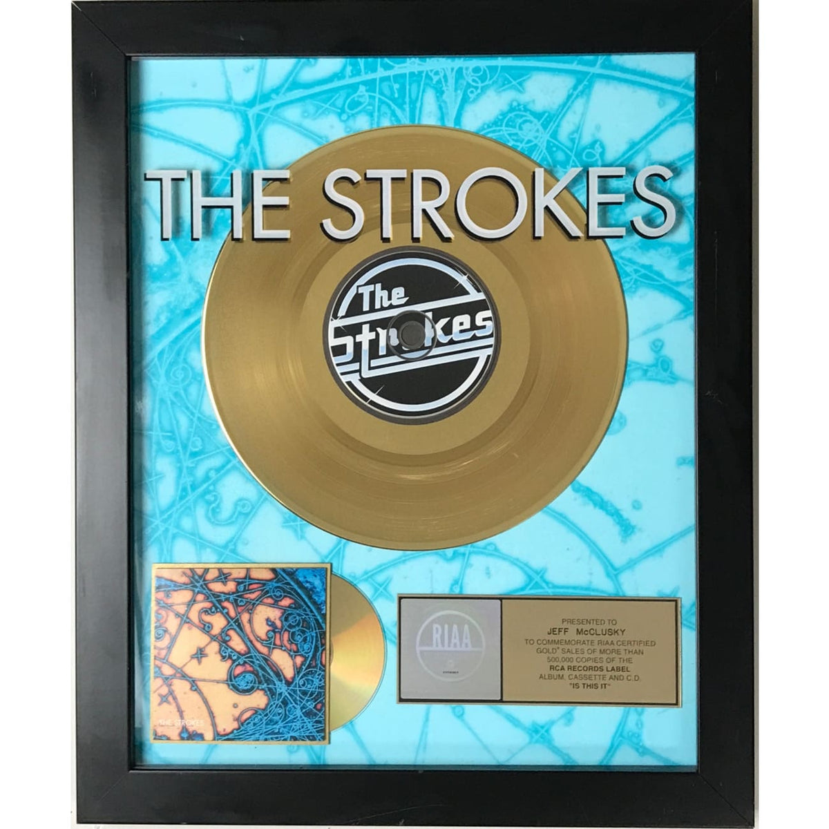 The Strokes Is This It RIAA Gold Album Award