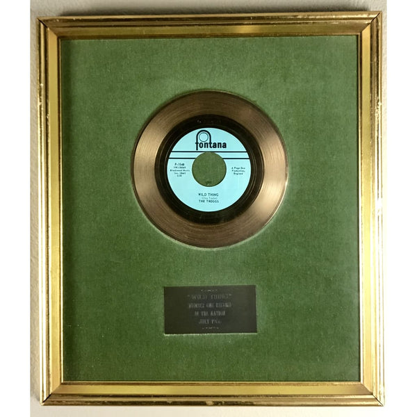 The Troggs Wild Thing 1966 Label No 1 Award