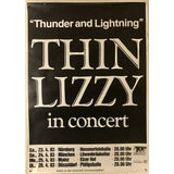 Thin Lizzy 1983 Thunder and Lightning Tour Poster - Poster
