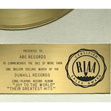 Three Dog Night White Matte RIAA Gold LP Award - RARE