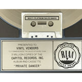 Tina Turner Private Dancer RIAA 3x Multi-Platinum LP Award - Record Award