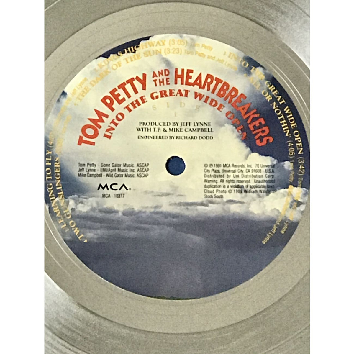 musicgoldmine.com - Tom Petty Into The Great Wide Open RIAA Platinum ...