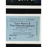 Tom Petty & the Heartbreakers Genuine 1977 Ticket Collage - Music Memorabilia