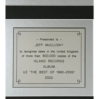 U2 Best of 1990-2000 Island Records UK Label Award - Record Award