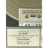 U2 Rattle & Hum RIAA 3x Multi-Platinum Album Award - Record Award