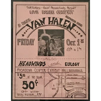 Van Halen 1976 Original Concert Flyer