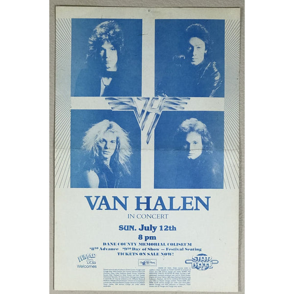 Van Halen 1981 Original Concert Poster