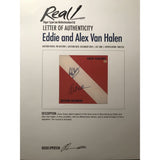 Van Halen Album Signed By Eddie And Alex W/epperson Loa