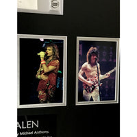Van Halen Contract Collage Signed By Eddie Alex Roth & Anthony - BAS COA - Music Memorabilia Collage