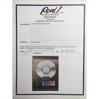 Van Halen debut RIAA Platinum LP Award signed by David Lee Roth w/Epperson LOA - RARE - Record Award