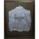 Van Halen Eddie Van Halen Signed Jean Jacket w/BAS LOA - RARE - Jean jacket with shadow box