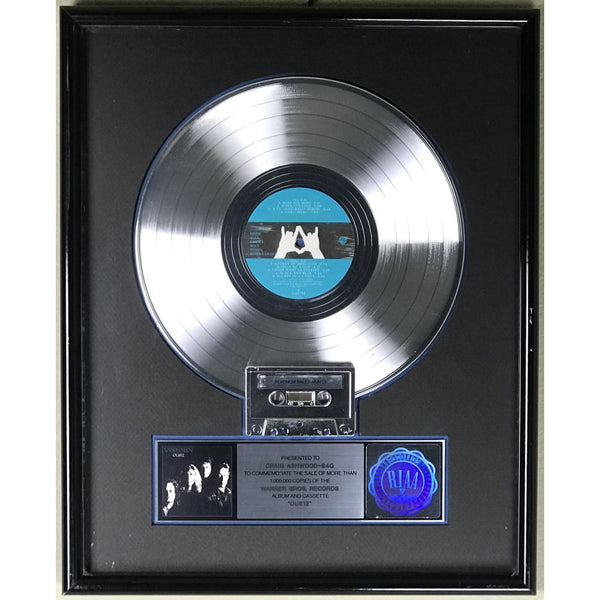 Van Halen OU812 RIAA Platinum LP Award