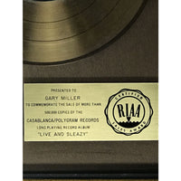 Village People Live And Sleazy RIAA Gold LP Award