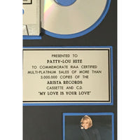 Whitney Houston My Love Is Your Love RIAA 3x Multi-Platinum Album Award - Record Award
