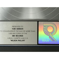 Wilson Phillips debut RIAA Platinum Album Award